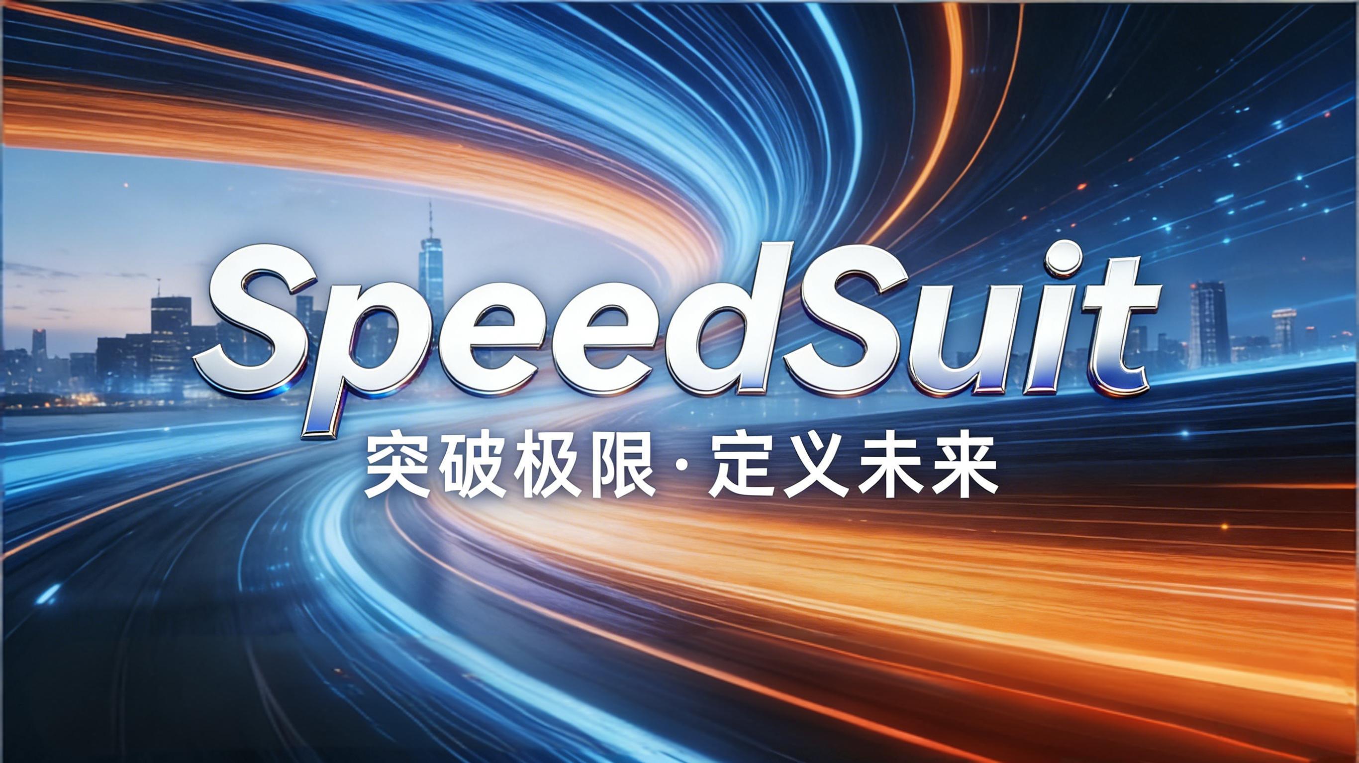 未来科技概念图，展现速度运动的未来发展趋势，高科技装备，现代化运动场景，充满科技感的视觉效果